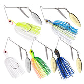 Ultimate Angler's Spinnerbait Set: Premium Soft and Hard Lures for Freshwater Fishing